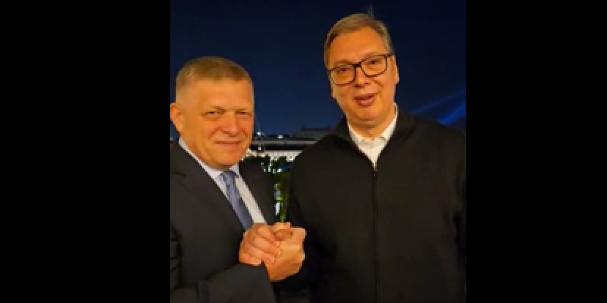 Srdačan susret Vučića i Fica! Pobediće Slovačka i Srbija (VIDEO)