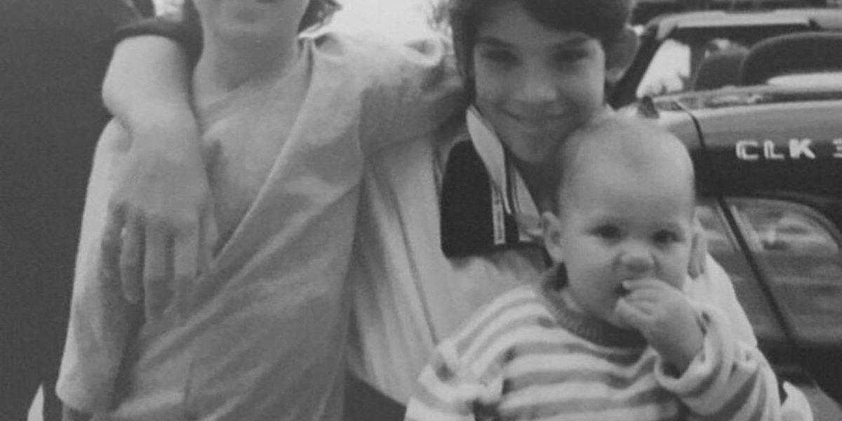 Stefan, Viktor i Filip Živojinović kao deca