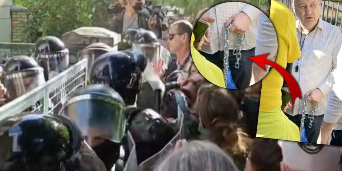 Mandril Milivojević doneo lance i preti sudijama: Totalno ludilo u Novom Sadu - naopadnuta policija, maltretiraju prolaznike... (VIDEO)