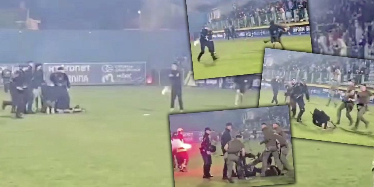 Horor scene iz BiH... Huligani krenuli na igrače, policija brutalno reagovala (VIDEO)