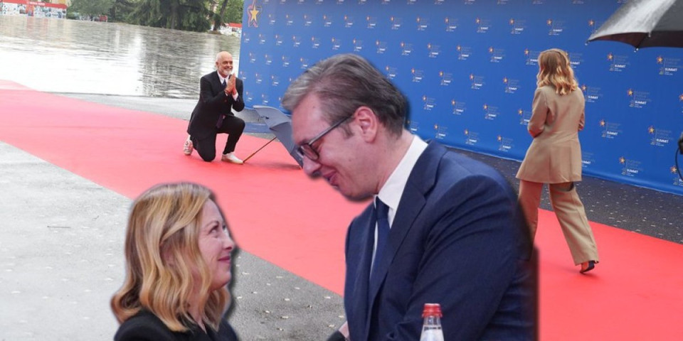 Đorđa Meloni ne može očima da gleda Albance, a Vučića gleda kao Boga!? Koja riba bi pored Srbina izabrala šipce? (VIDEO)