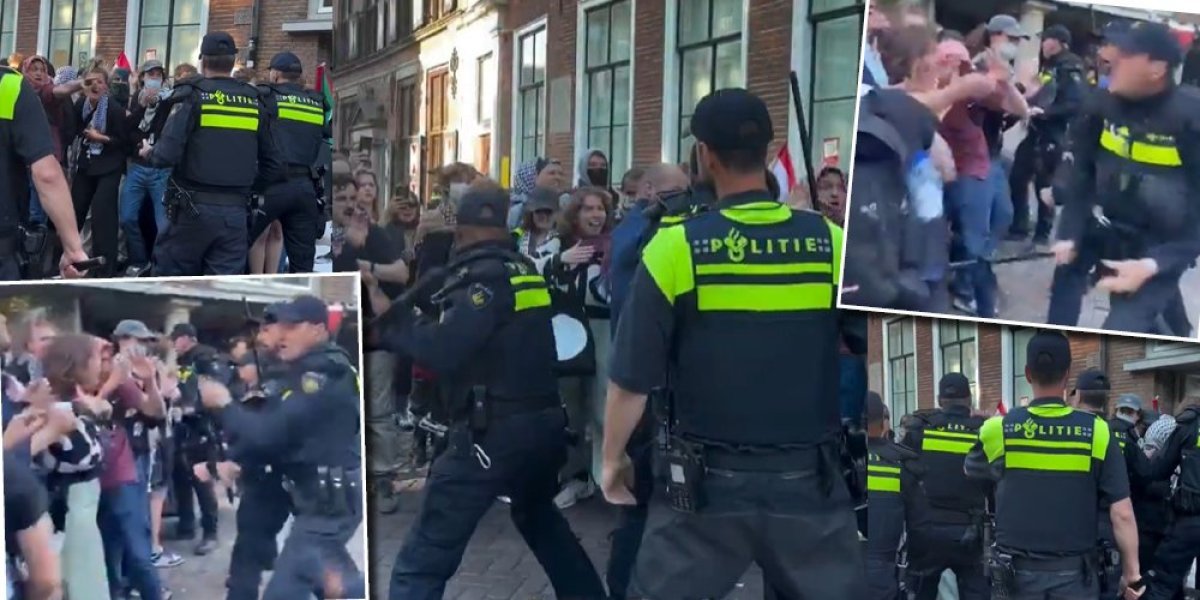 (VIDEO) Policija odvalila blokadare od batina: Bez milosti tukli pendrecima, počistili ih za čas - ovako to radi demokratski Zapad!