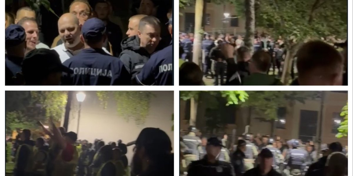 (VIDEO) Noćna opsada Kule! Blokaderi nagrnuli na prostorije SNS, narod ih oduvao!