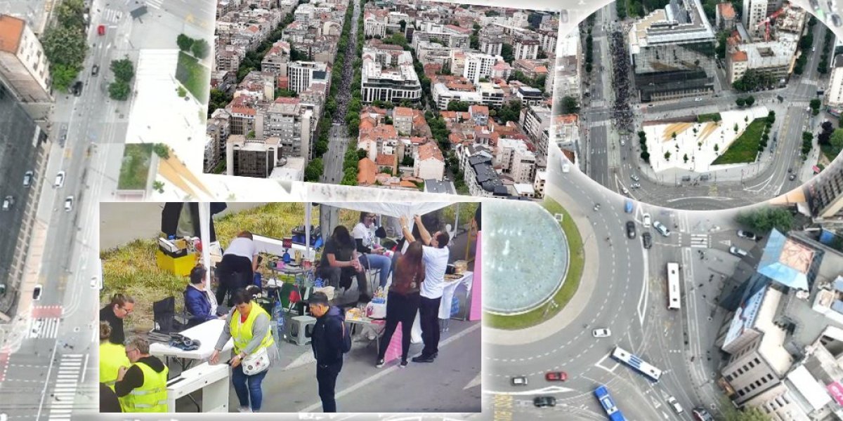 Blokaderi maltretirali Beograđane! Napravili krug po gradu pa se razbežali brzinom svetlosti (FOTO)