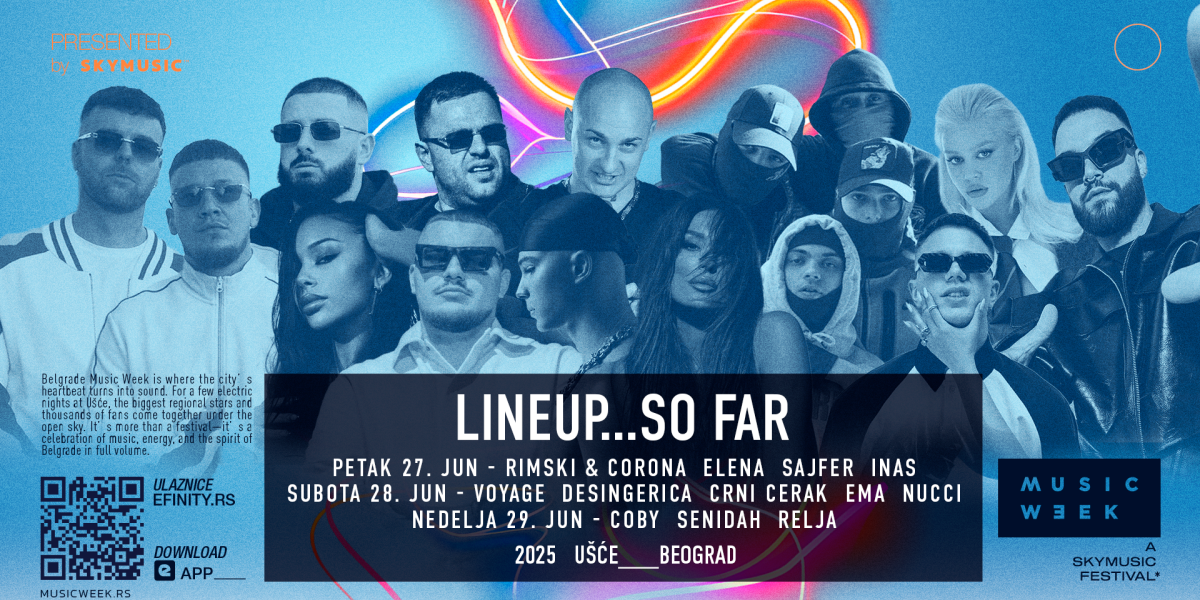 POSLEDNJE ODBROJAVANJE počinje SADA! JOŠ 4 SUBOTE do festivala Belgrade  Music Week 25