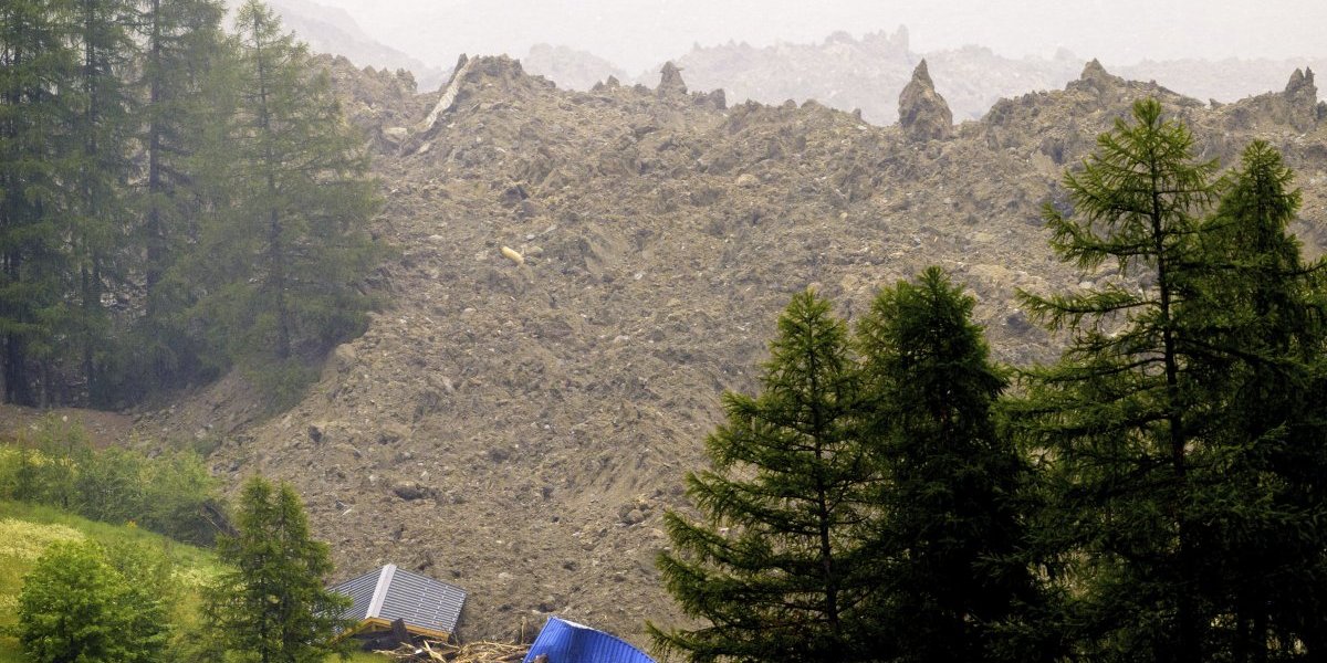 Pad glečera na Blaten