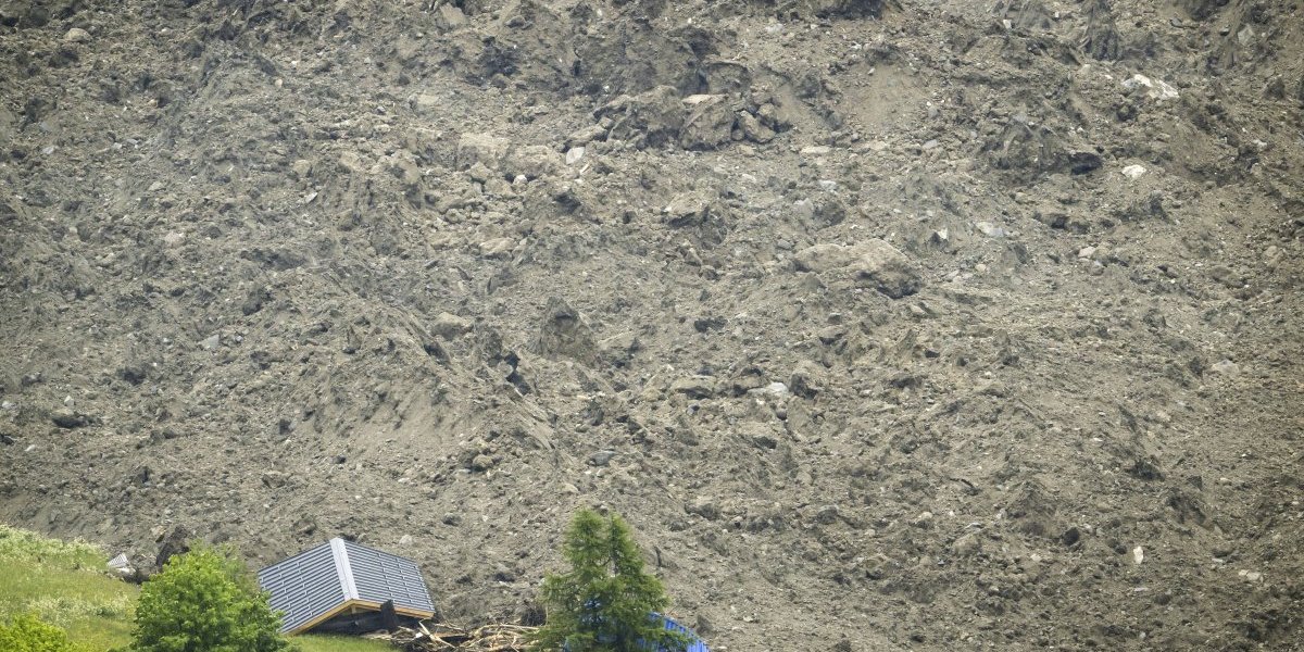 Pad glečera na Blaten