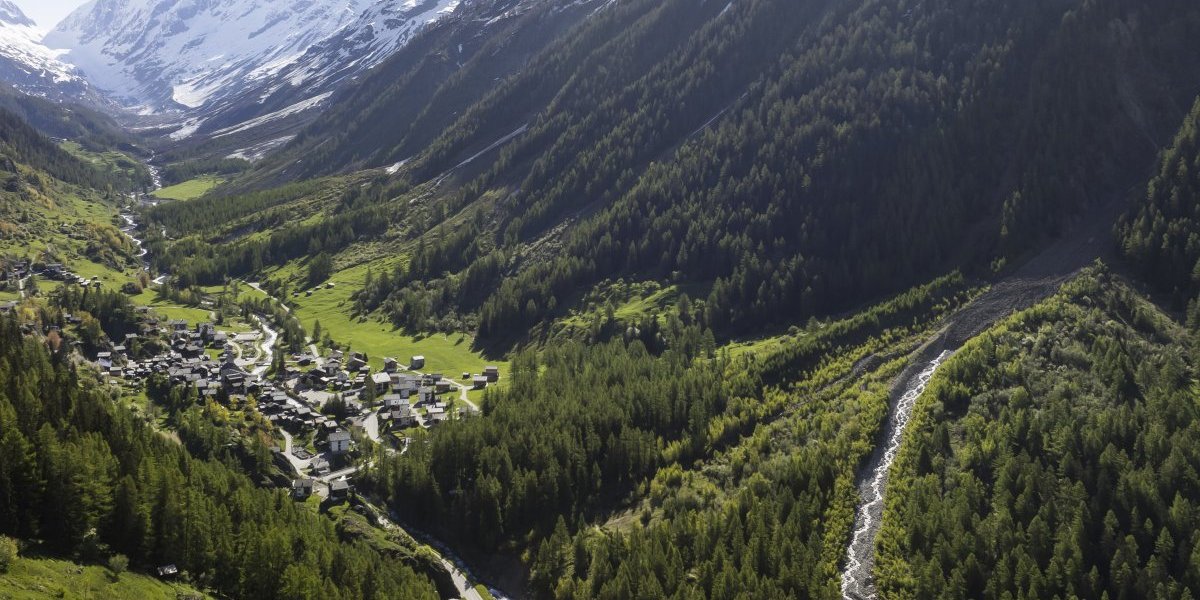 Pad glečera na Blaten