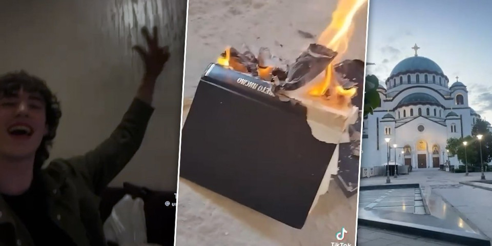 Ništa mu nije sveto: Jedan od blokadera zapalio Bibliju - pogledajte jezivo ponašanje Milorada Žmirića (VIDEO)