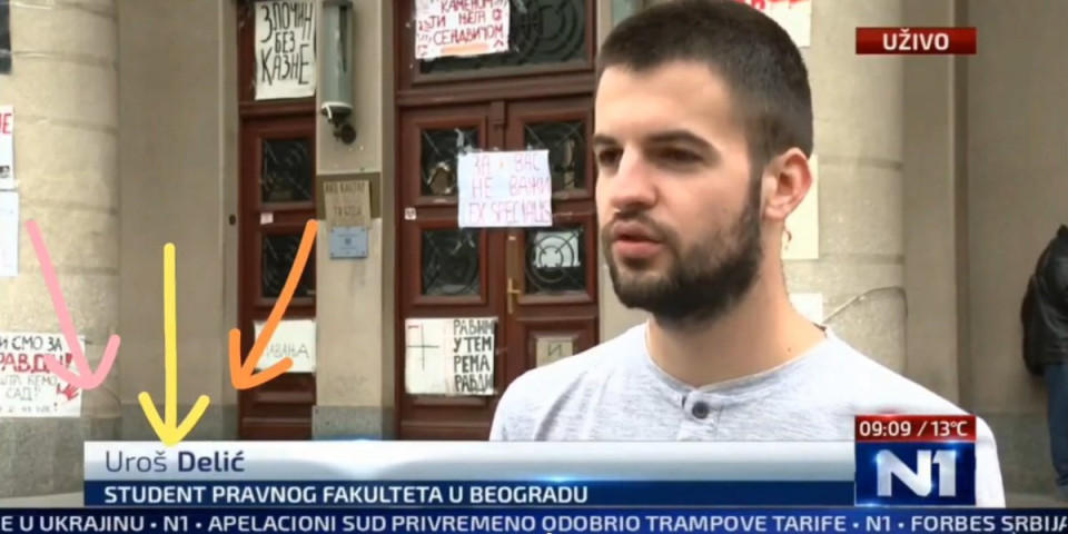 Funkcioner opozicione stranke blokira rad Pravnog fakulteta: Šolakovi mediji ga predstavljaju kao "studenta" (VIDEO)
