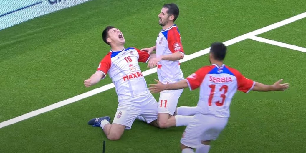 "Orlovi" treći na svetu: Srpski fudbaleri nadigrali Crnogorce