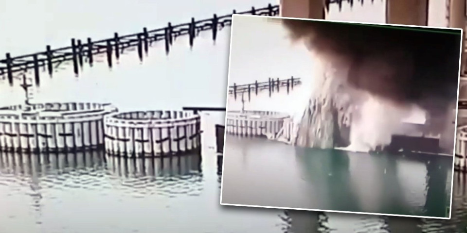 (VIDEO) Ukrajinci minirali Krimski most, odjeknula stravična eksplozija: Nova šok akcija SBU, Rusi ne znaju šta ih je snašlo