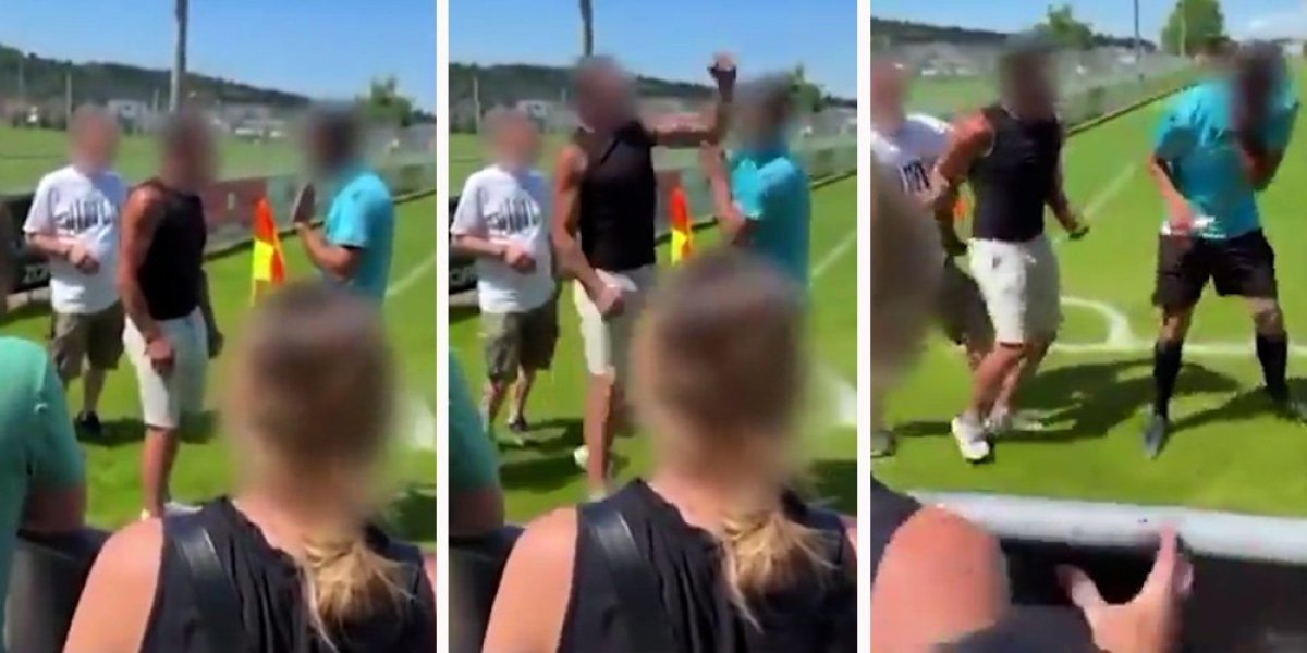 Skandal: Otac fudbalera fizički nasrnuo na sudiju, zbog ove pesnice će biti deportovani na tzv. Kosovo? (VIDEO/FOTO)