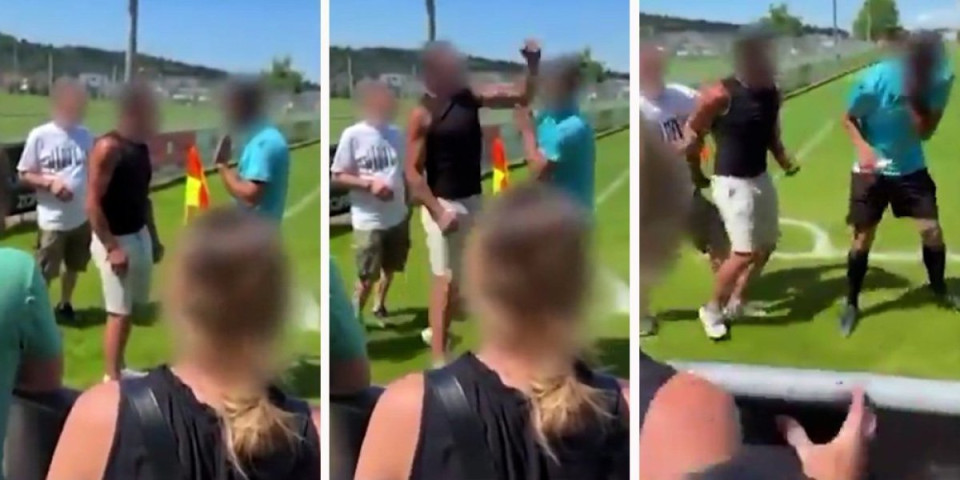Skandal: Otac fudbalera fizički nasrnuo na sudiju, zbog ove pesnice će biti deportovani na tzv. Kosovo? (VIDEO/FOTO)