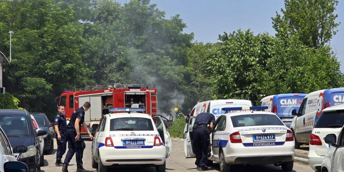 Vatrogasci i policija na terenu