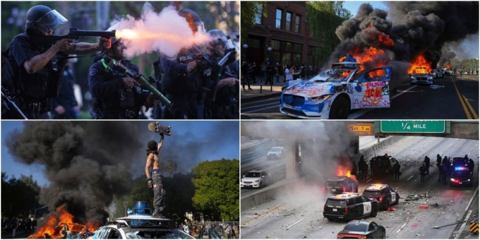 Nemiri u Los Anđelesu ne prestaju! Sukobi demonstranata i snaga reda se nastavljaju! (FOTO/VIDEO)