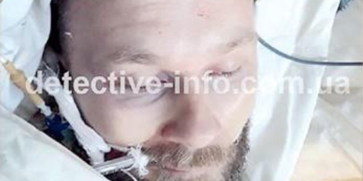 Radoje Zvicer nakon ranjavanja u Kijevu