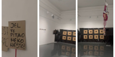 Blokaderi-foteljaši, anarhisti koji terorišu Srbiju više od sedam meseci, napravili su streljanu u Studentskom kulturnom centru u Beogradu.