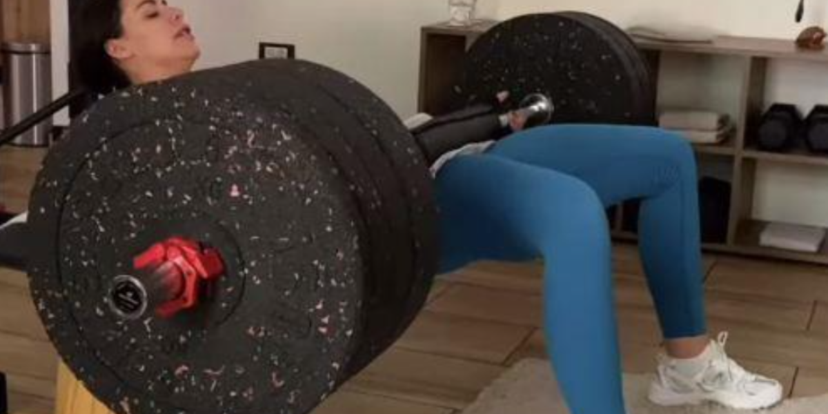 Bogdana Ražnatović u teretani