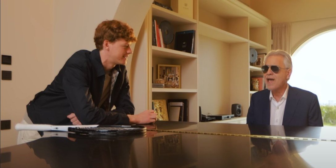 Siner odlučio da promeni karijeru: Teniser snimio duet sa čuvenim Bočelijem (VIDEO)