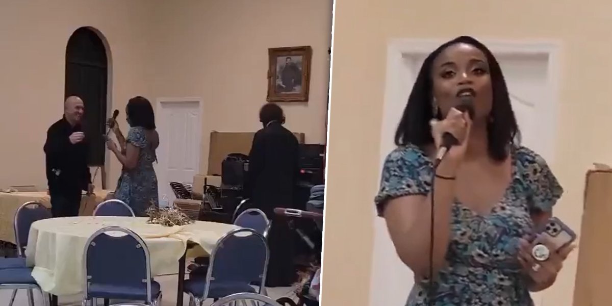 Vidovdan odjekuje usred Amerike: Srpska snajka uzela mikrofon u crkvi, pa oduševila planetu (VIDEO)