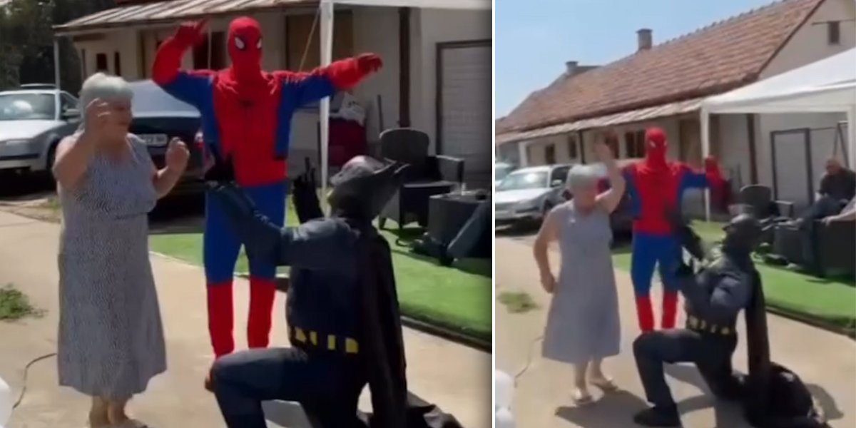 Da nas nema, trebalo bi nas izmisliti: Betmen i Spajdermen "opleli" sa bakom - Plakaćete od smeha (VIDEO)