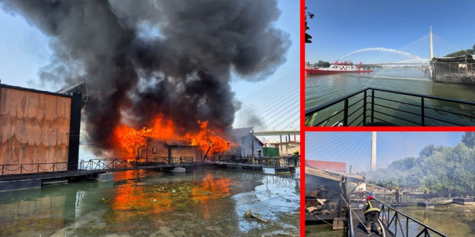 Vatrena stihija ''progutala'' poznati splav u Beogradu: Od njega nije ostalo ništa (FOTO/VIDEO)