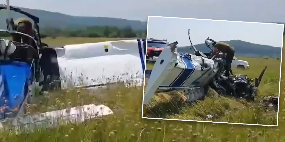 Srušio se laki avion - zakucao se direktno u zemlju: Pilot vežbao letenje, a onda je sve pošlo po zlu (VIDEO)
