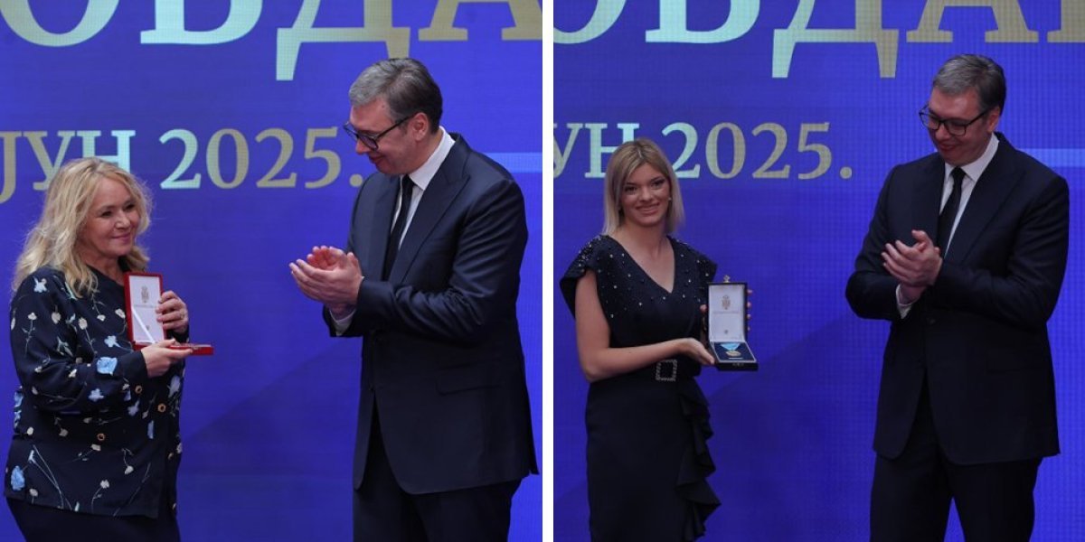 Vučić odlikovao novinarke Informera na Vidovdan: Predsednik Srbije uručio odlikovanja Branki Lazić i Dragani Ćendić (FOTO/VIDEO)