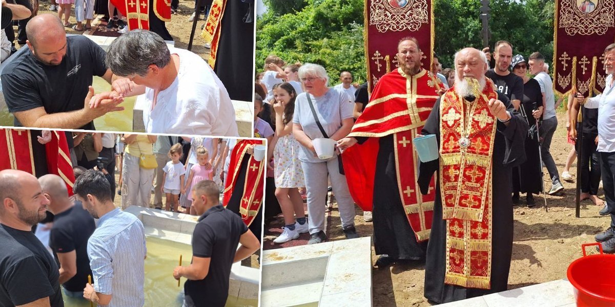 Vidovdan je valja se krstiti! Na plaži pored Tamiša održana svetkovina u prisustvu velikog broja vernika (FOTO)