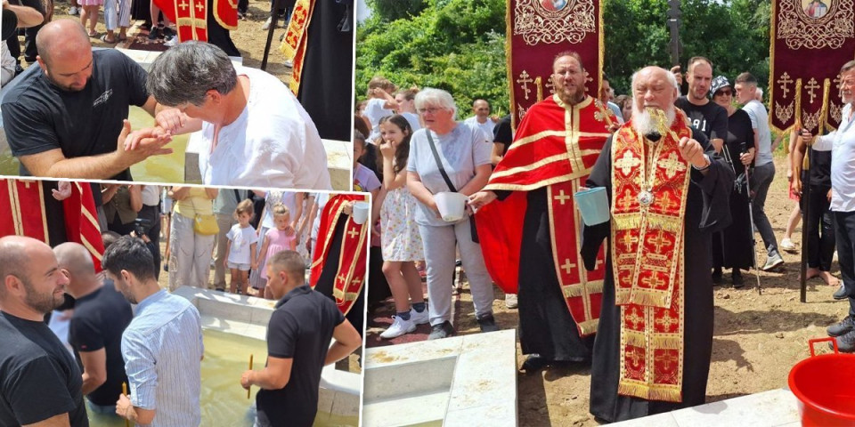 Vidovdan je valja se krstiti! Na plaži pored Tamiša održana svetkovina u prisustvu velikog broja vernika (FOTO)