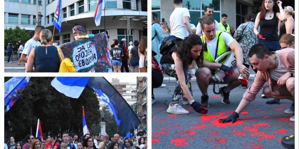 Građanima je muka od blokadera: Teroristi sede u hladovini, a pošteni građani moraju po vrućini peške na posao (VIDEO)