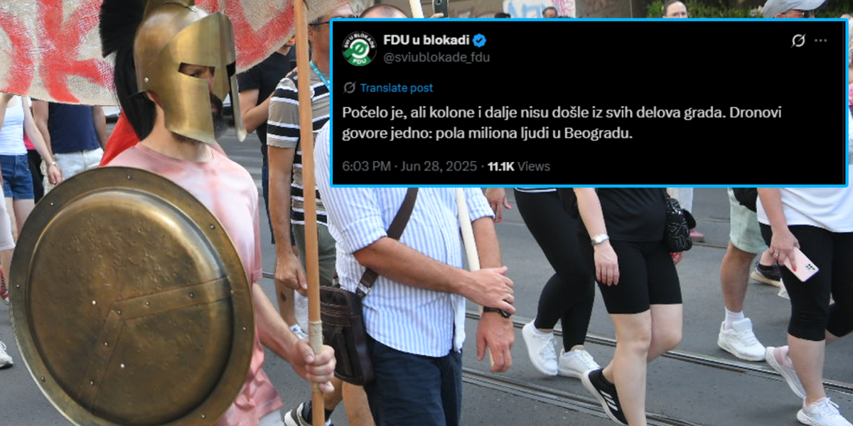 Ovi lažu više od Marinike Tepić: "FDU u blokadi" izbrojao pola miliona ljudi!