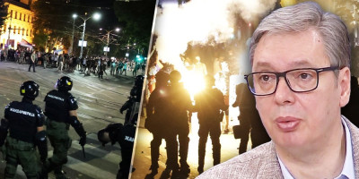 Predsednik Aleksandar Vučić obratio se građanima Srbije, povodom napada blokadera na policiju i nereda koje je grupa ekstremista sprovela sinoć u Beogradu.