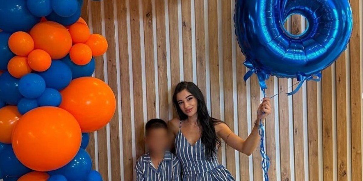 Marina Gagić sa sinom Aleksejom