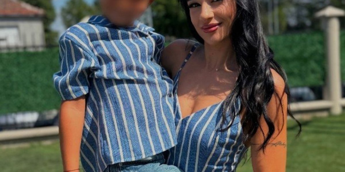 Marina Gagić sa sinom Aleksejom