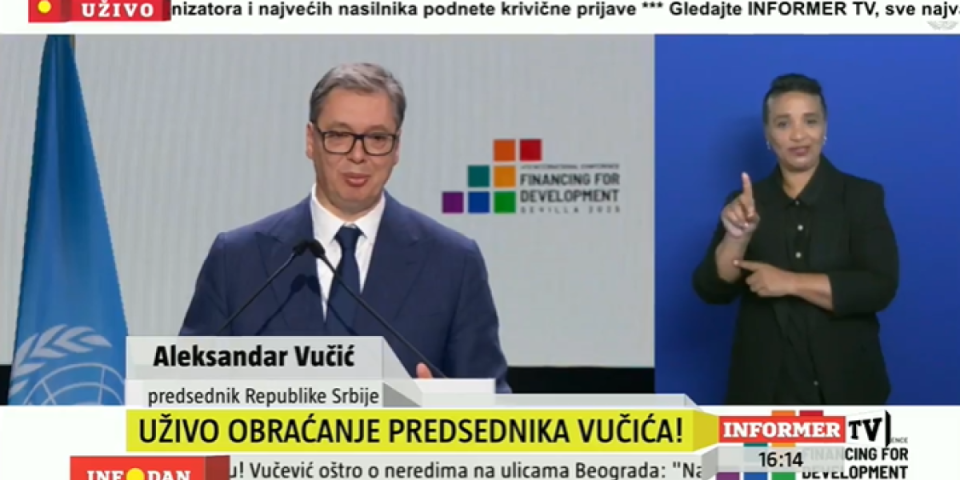 Vučić direktno iz Sevilje: Imao sam sastanke sa preko 25 šefova država - Pričali smo o krizama s kojima se suočavamo