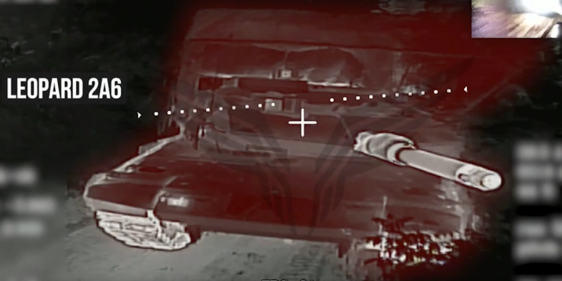 Rusi digli u vazduh nemački "Leopard": Od kamufliranog tenka nije ostalo ništa (VIDEO)