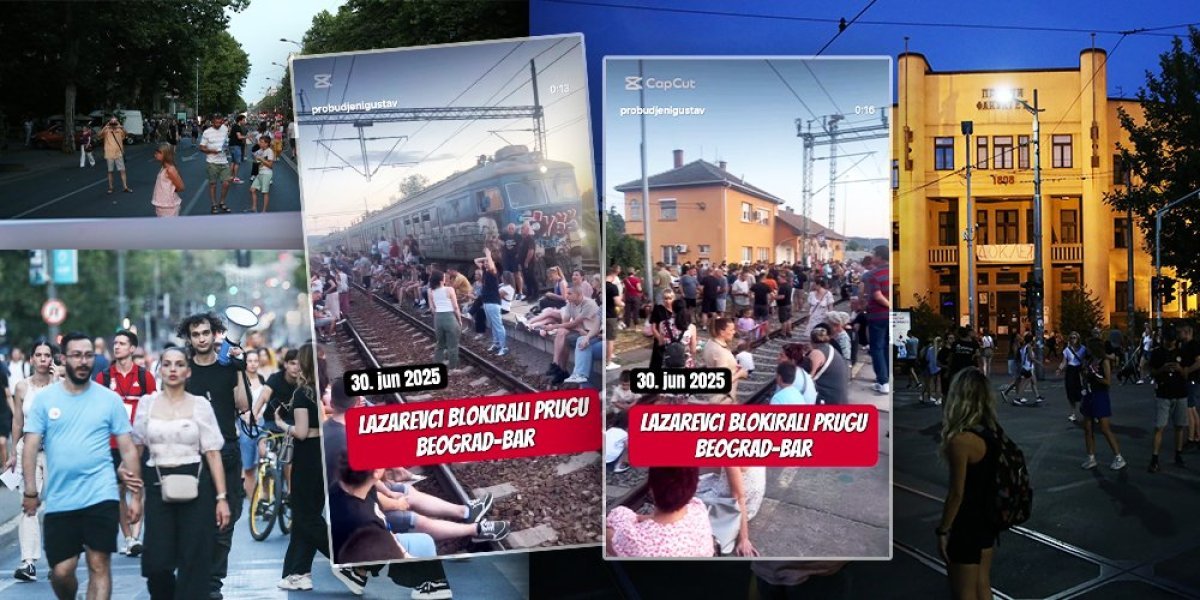 "Ništa nećete postići, osim što ćete biti kažnjeni": Policija rasterala blokadere sa pruge u Lazarevcu (VIDEO)