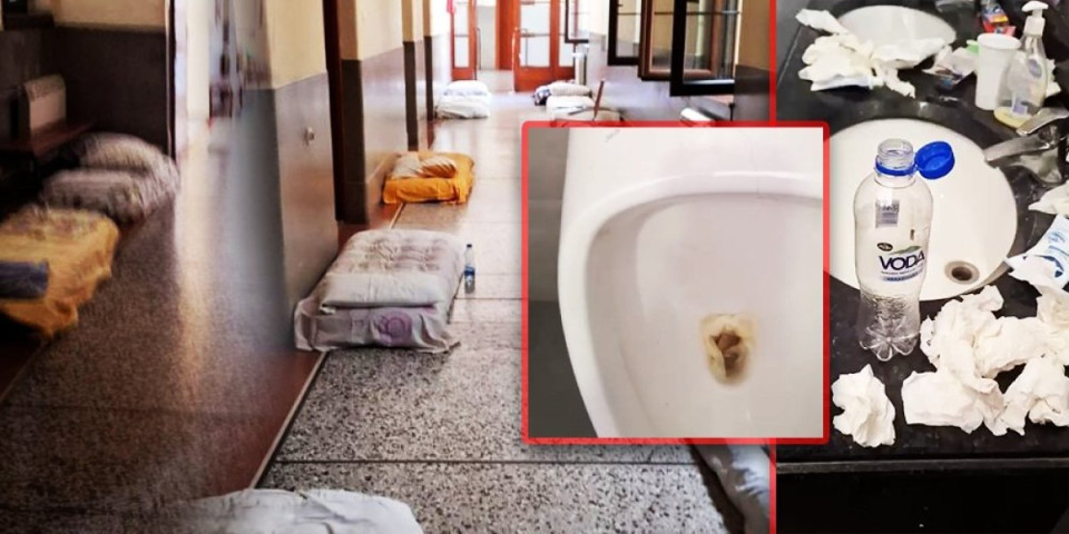 Fakulteti postaju legla zaraze! Jezivi snimci sa Pravnog, onako se ne bi ponašali ni u motelu - smeće na sve strane (VIDEO)