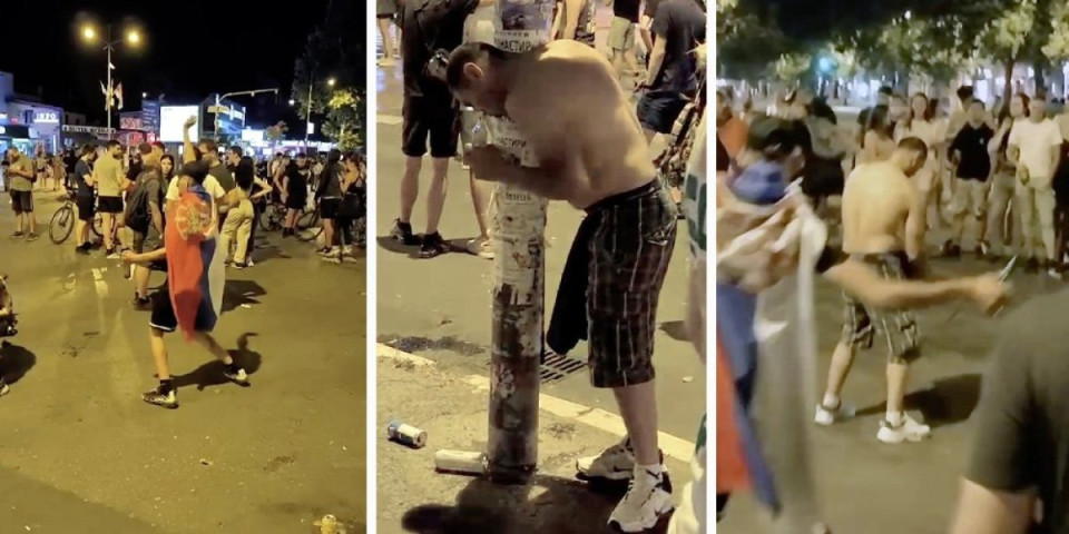 Da li je ovo borba za bolju Srbiju? Blokaderi pijani i polugoli bauljaju ulicama Beograda i maltretiraju građane (VIDEO)