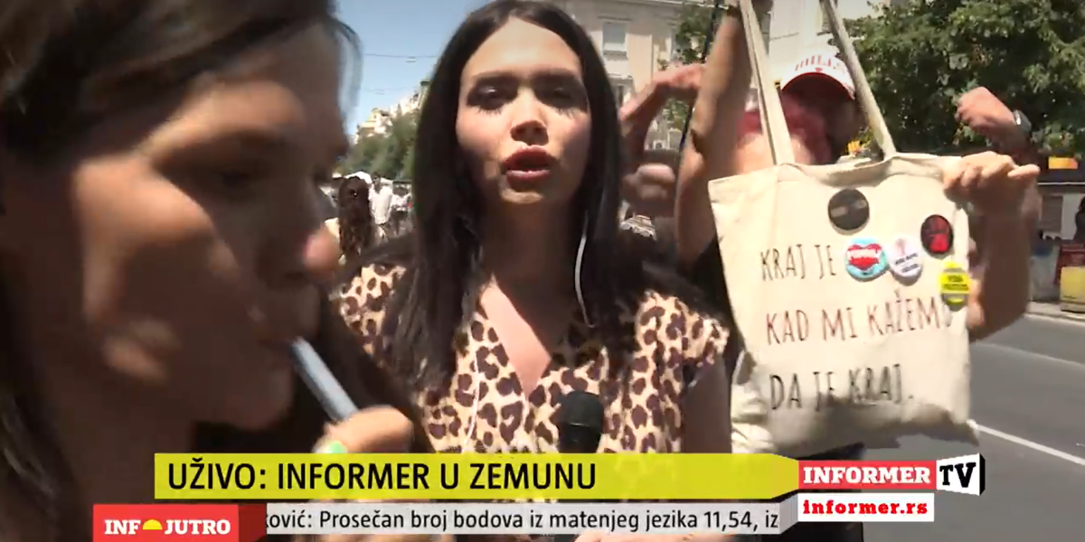 Napadnuta ekipa Informera u Zemunu: Divljačko ponašanje nasilnika na blokadi (VIDEO)