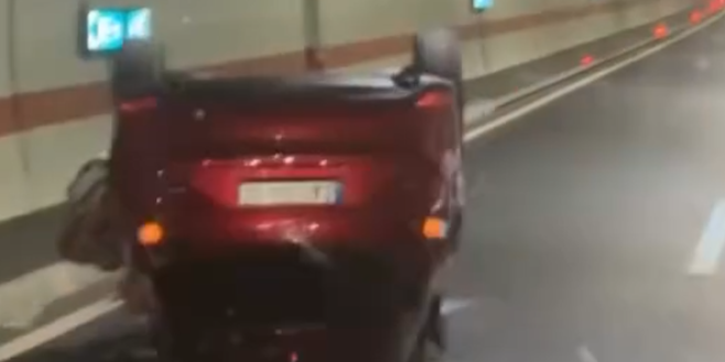 Prevrnuo se auto u tunelu: Saobraćajka na Milošu Velikom (FOTO/VIDEO)