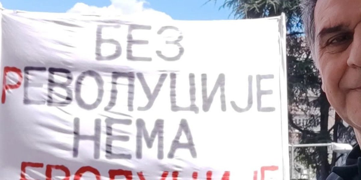 Stanković na protestu