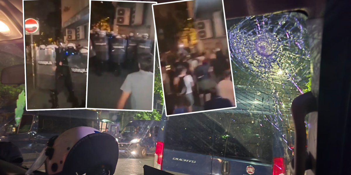 (VIDEO) Fašističke falange: Blokaderi napali policiju kod Vukovog spomenika, jedan policajac povređen