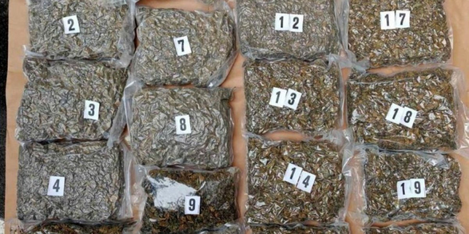 Pao sa osam kilograma kanabisa: Podignuta optužnica protiv Beograđanina