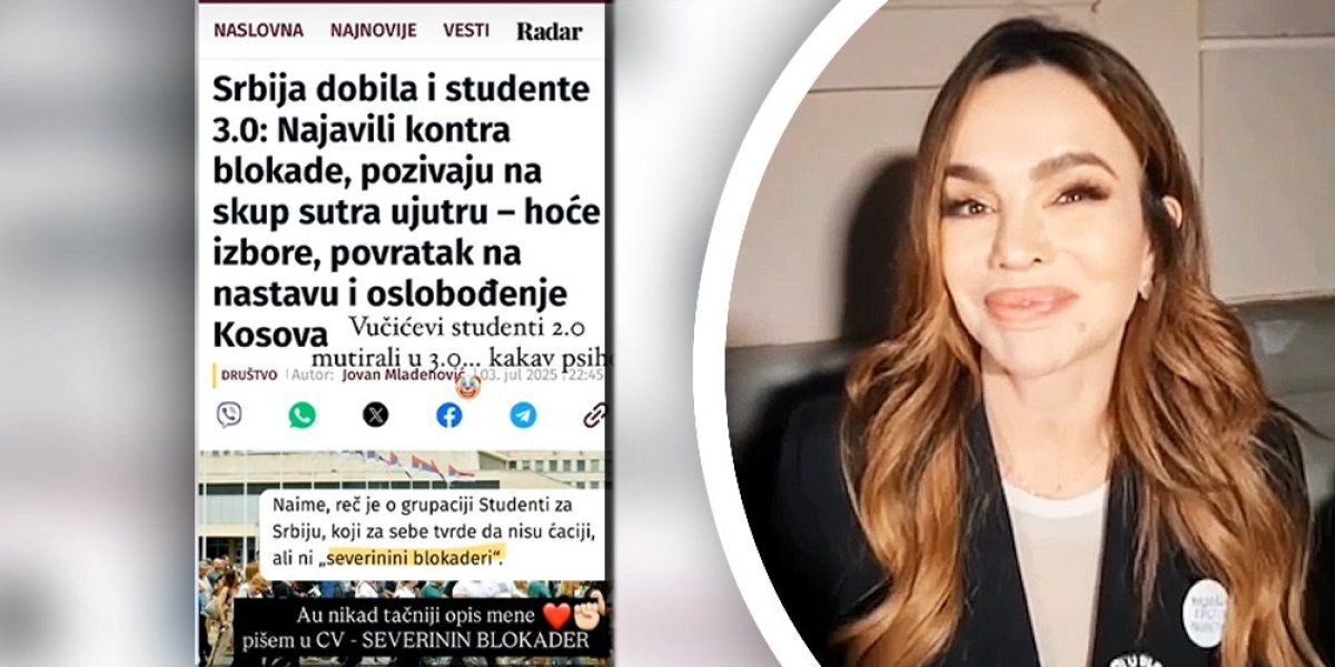 Pametnom dosta: Severina i blokaderi se hvale titulama i vređaju Vučića (VIDEO)