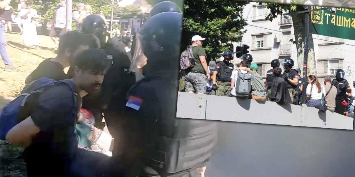 Ovo je manijak koji je šutnuo policajca u bubreg: Unezvereni terorista blokader ugrozio život nesrećnom čoveku (FOTO)