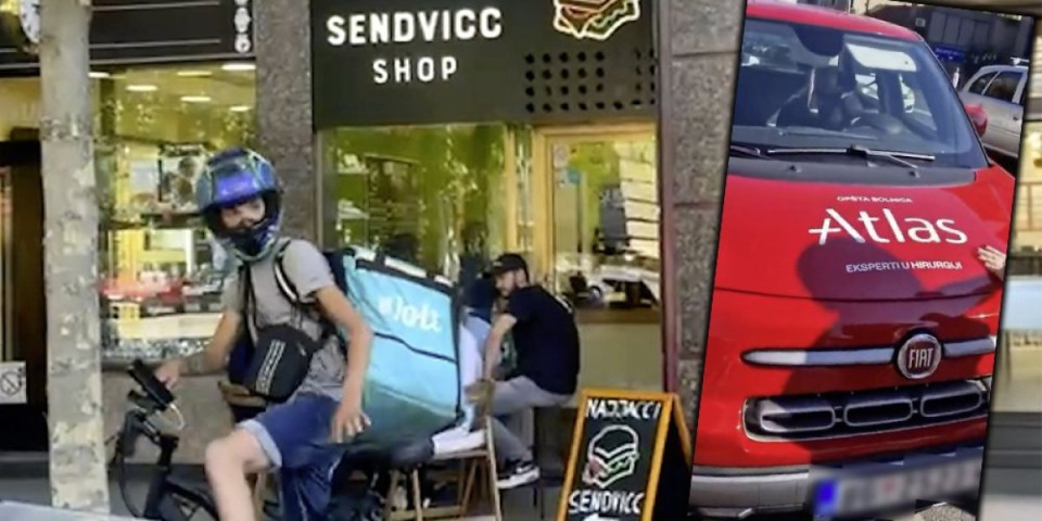 "Wolt" da reaguje hitno: Vozač "Atlasa" dobio otkaz nakon zaobilaženja blokade, a dostavljač koji preti? (VIDEO)