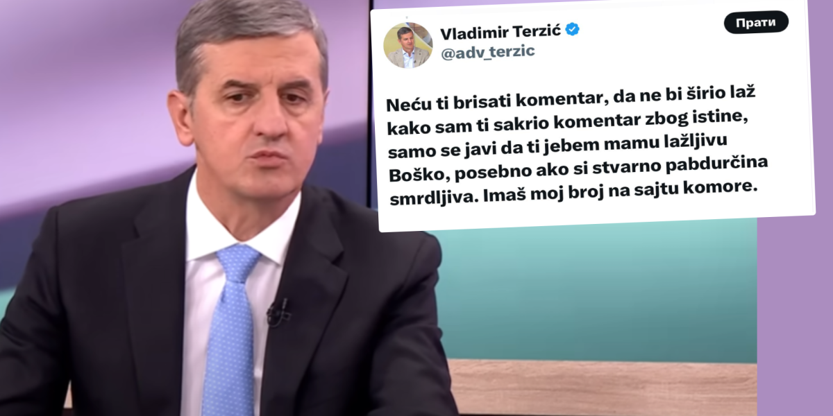 Uličarski rečnik bloderskog pravnika: Može li Terzić i dalje da bude advokat?!
